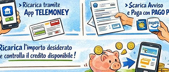 COMUNE DI FORINO, SCUOLA: AVVISO AI GENITORI – IL SERVIZIO DI REFEZIONE SCOLASTICA DIVENTA PIÙ SMART