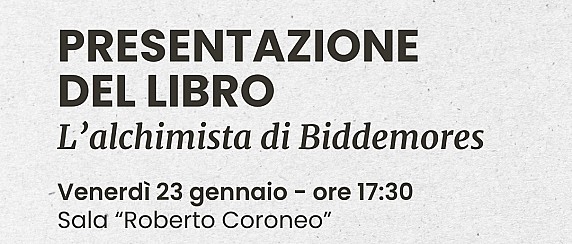 Presentazione del libro "L'alchimista di Biddemores" di Igor Melis