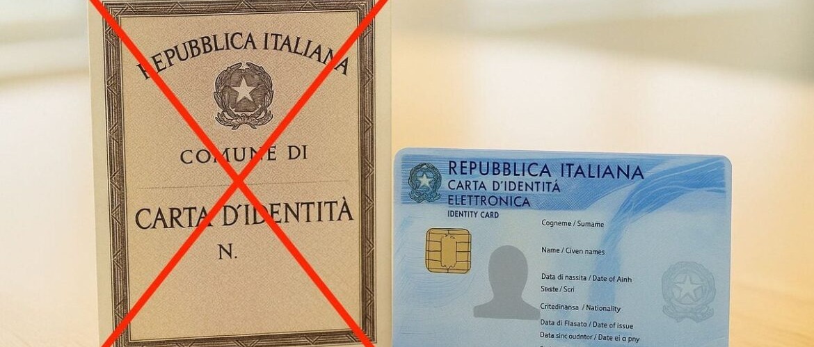Carte d'identità cartacee - Dal 03 agosto 2026 non saranno più valide