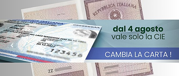 03/08/2026 FINE VALIDITA' ESPATRIO DI TUTTE LE CARTE DI IDENTITA' CARTACEE