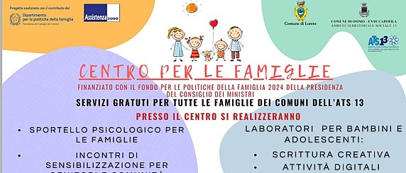 Centro per la famiglia                calendario attività gennaio-febbraio 2026