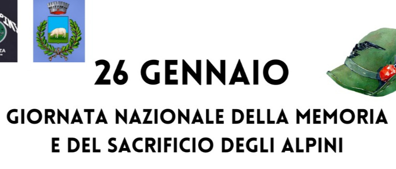 Giornata Nazionale della Memoria e del Sacrificio degli Alpini - Lunedì 26 gennaio 2026