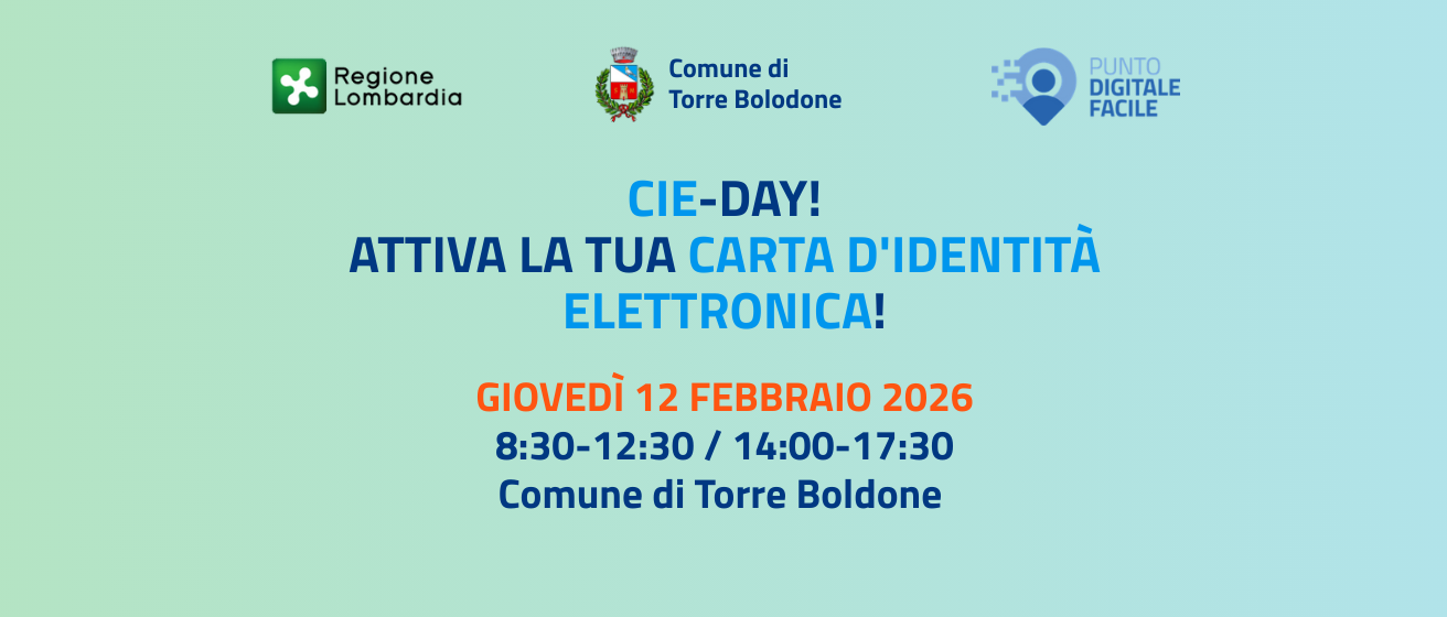 CIE-DAY! Attiva la tua carta d'identità elettronica!