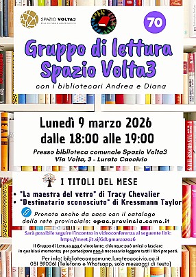 Gruppo di lettura 9 marzo 2026