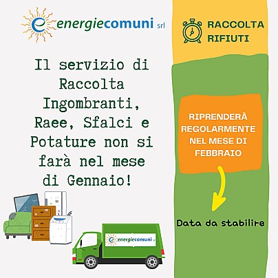 servizio sospeso Gennaio