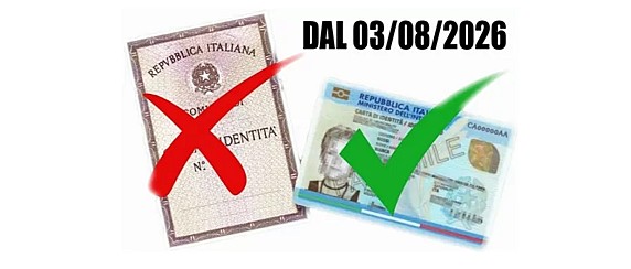 SCADENZA CARTE DI IDENTITA' CARTACEE