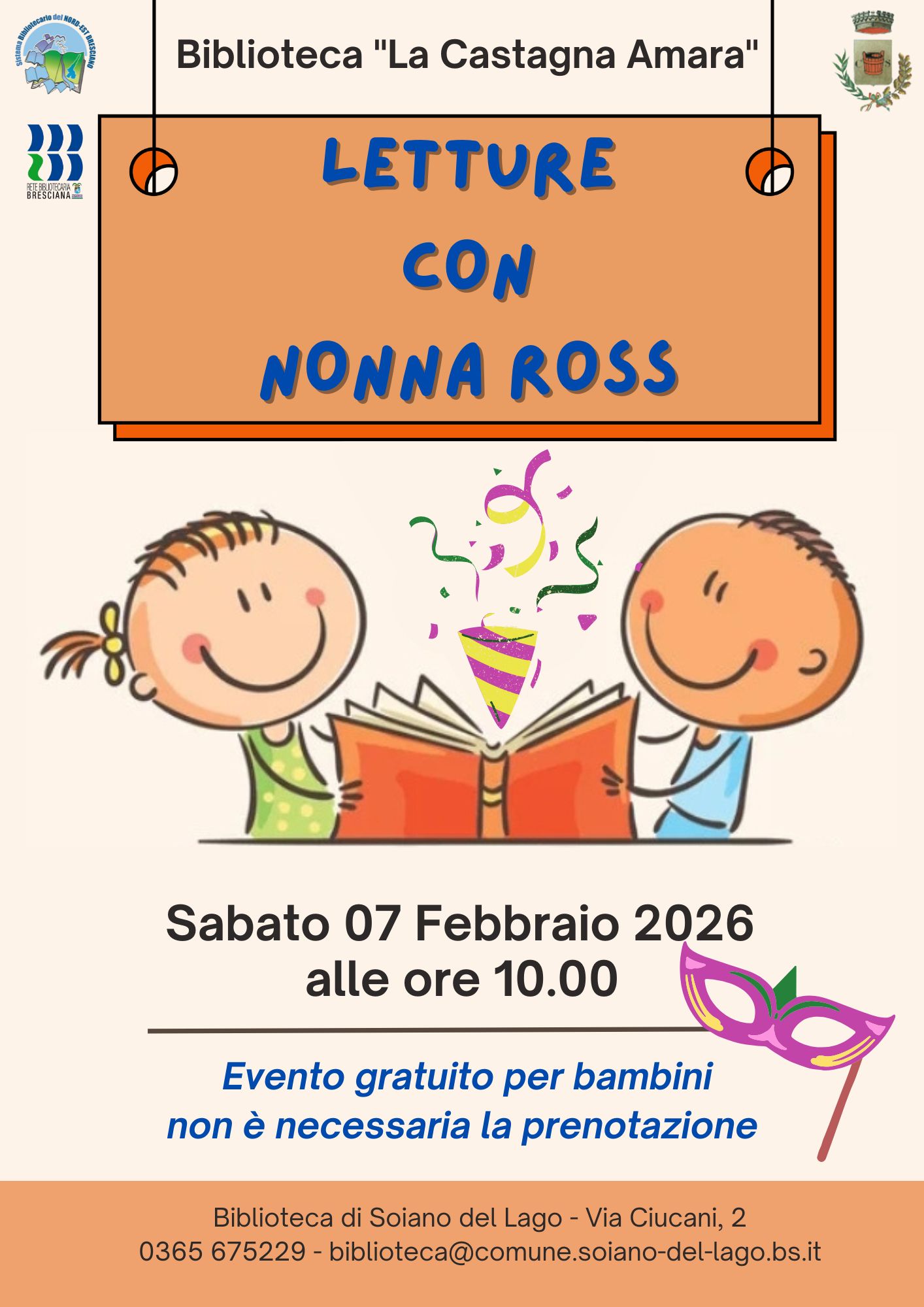 Letture con Nonna Ross locandina (1)