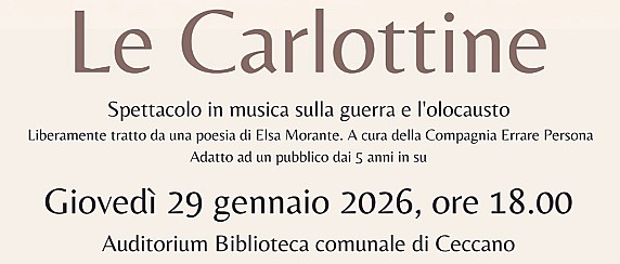 Le Carlottine 29 genn. - Giornata della Memoria 2026