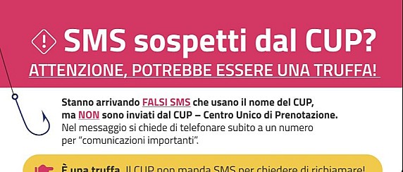 ATTENZIONE: allerta false comunicazioni CUP