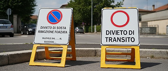 Divieti di transito e di sosta con rimozione forzata in Piazza Europa