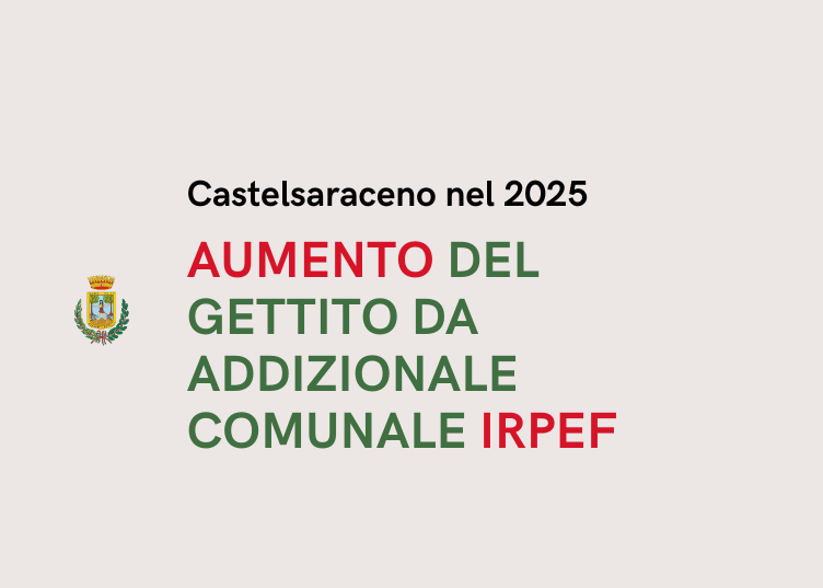 Castelsaraceno nel 2025: cresce il gettito dell’addizionale comunale IRPEF.