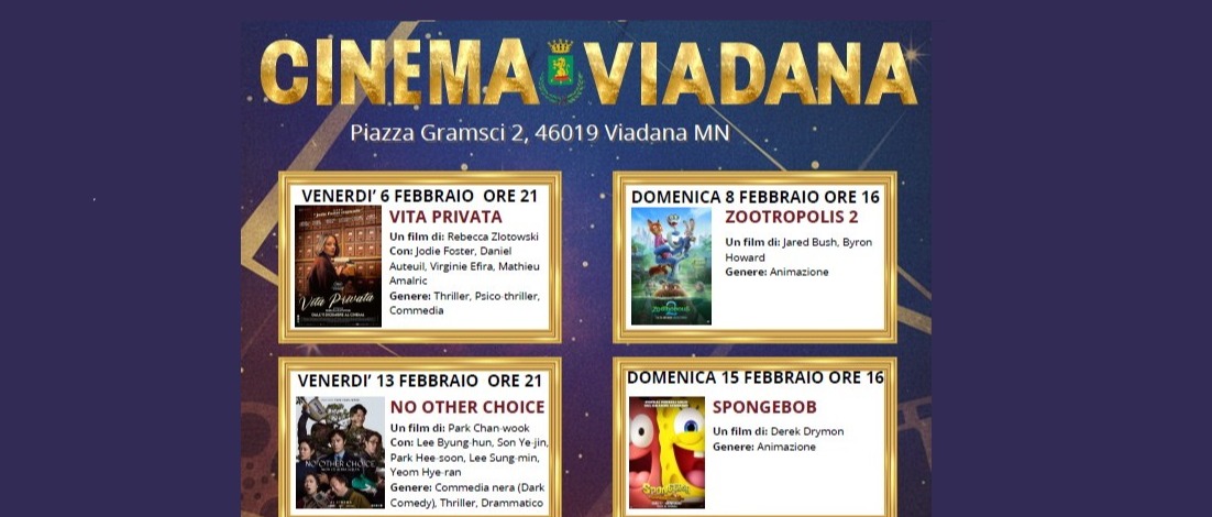 Stagione cinematografica 2026 al cinema teatro Vittoria