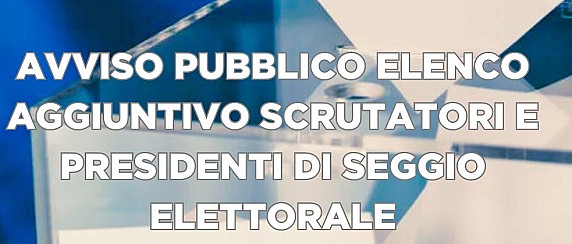 ELENCO AGGIUNTIVO SCRUTATORI