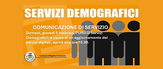 Comunicazione di servizio