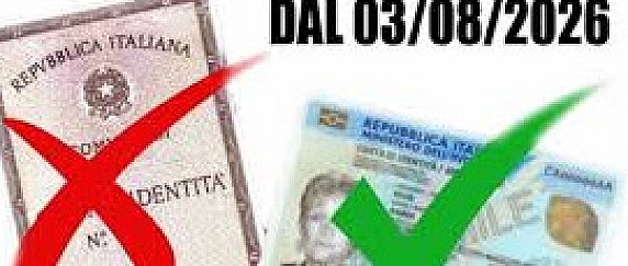 Carta Identità Cartacea  -  Scadenza validità 03 Agosto 2026