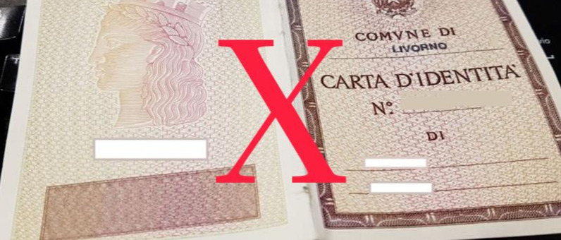 Avviso scadenza carte d'identità cartacee