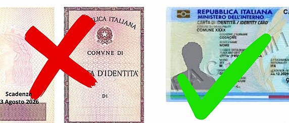 AVVISO ALLA CITTADINANZA- CESSAZIONE VALIDITA' CARTA D'IDENTITA' CARTACEA.