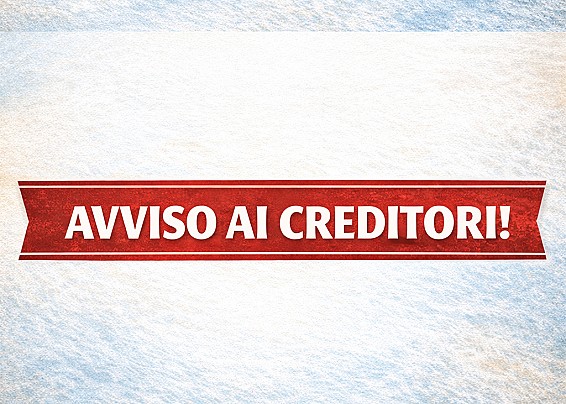 AVVISO AI CREDITORI -  Palazzo Vecchi-Ercolani (già Errighi): interventi di manutenzione straordinaria per cambio di destinazione d'uso, da ufficio ad archivio storico dell'Ente proprietario ‘La Consolazione E.T.A.B’ di porzione del piano terra