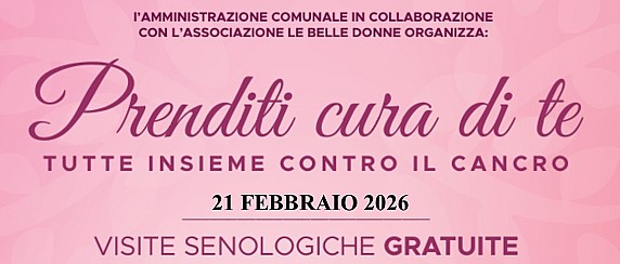 Screening senologico riservato alle donne tra i 40 e i 70 anni