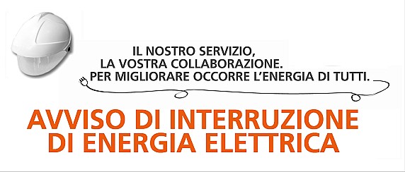Avviso di interruzione energia elettrica nelle vie indicate🔌 Mercoledì 18 Febbraio 2026