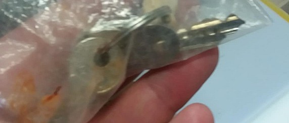 Mazzo di chiavi ritrovate presso il Polo civico