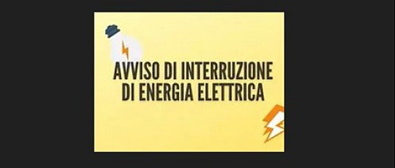 AVVISO DI INTERRUZIONE DI ENERGIA ELETTRICA.