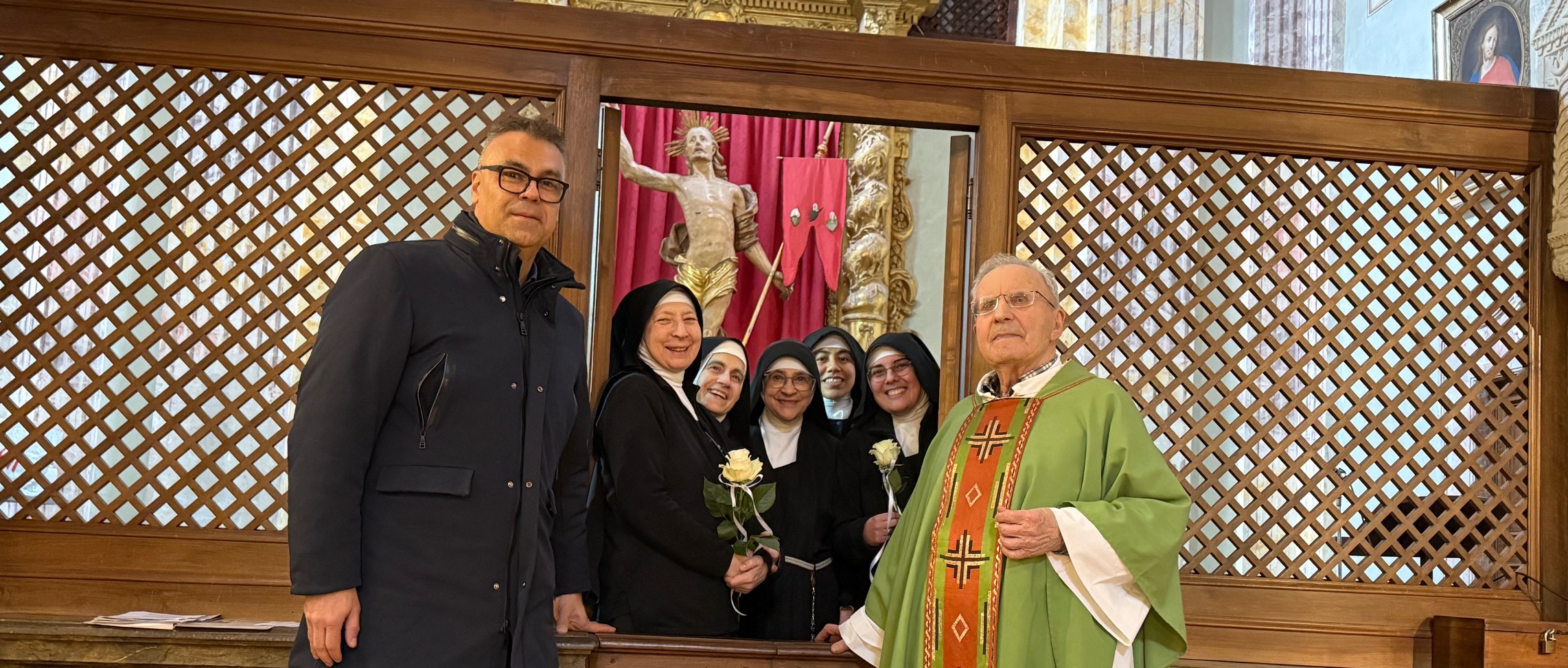 Montone saluta le Clarisse in partenza per il Libano