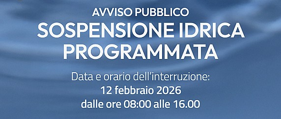 ACEA – Sospensione idrica programmata