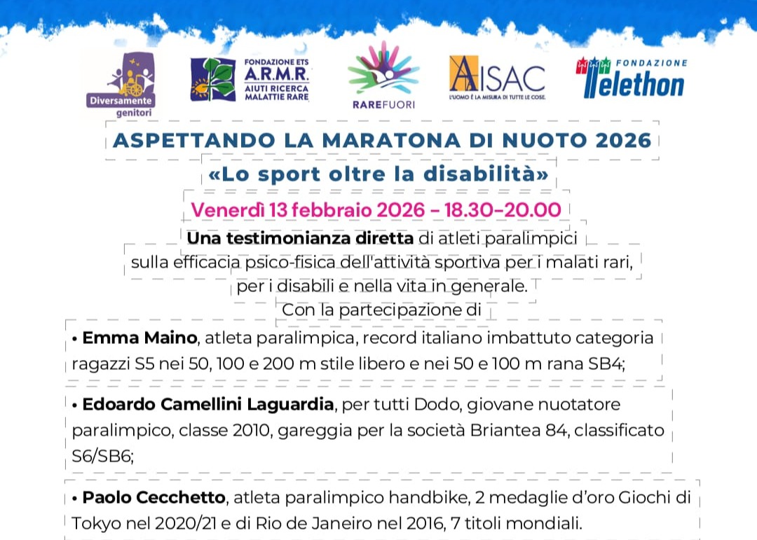 ASPETTANDO LA MARATONA DI NUOTO 2026  -  «Lo sport oltre la disabilità»