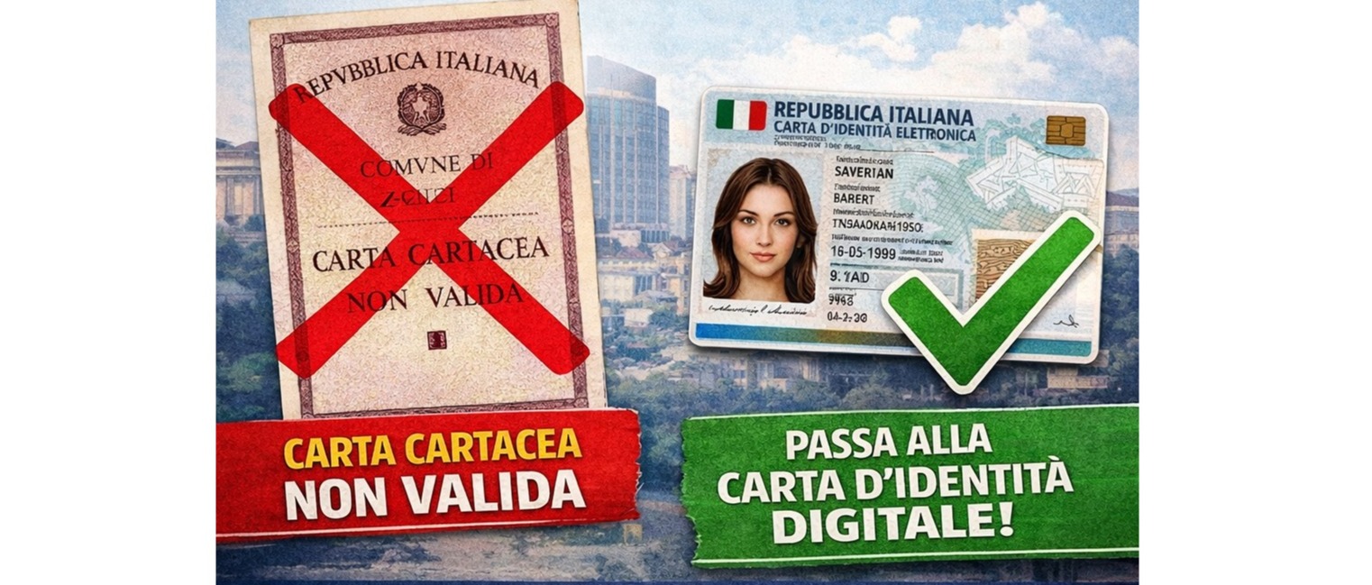 CARTA D’IDENTITÀ CARTACEA NON PIÙ VALIDA DAL 3 AGOSTO 2026