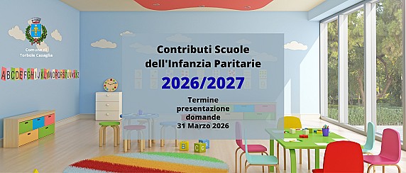 Contributi per la frequenza delle Scuole dell'Infanzia Paritarie - a.s. 2026/27