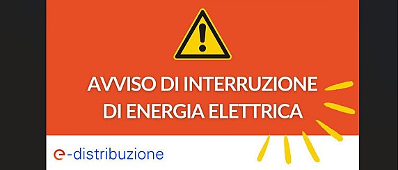 Avviso di interruzione di energia elettrica per il giorno 16 Febbraio 2026