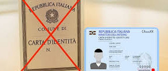 DAL 3 AGOSTO LA CARTA DI IDENTITA' CARTACEA NON SARA' PIU' VALIDA