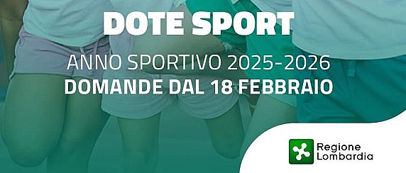 Dote Sport 2025: contributi regionali per l’attività sportiva dei minori