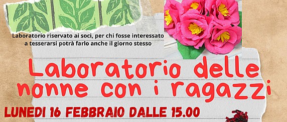 Laboratorio delle nonne con i ragazzi