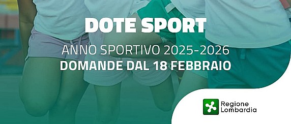 Bando Dote Sport 2025/26 di Regione Lombardia