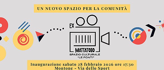 A Montone nasce lo Spazio Culturale “Le Fonti”: sabato 28 febbraio l’inaugurazione dell’Ex Mattatoio
