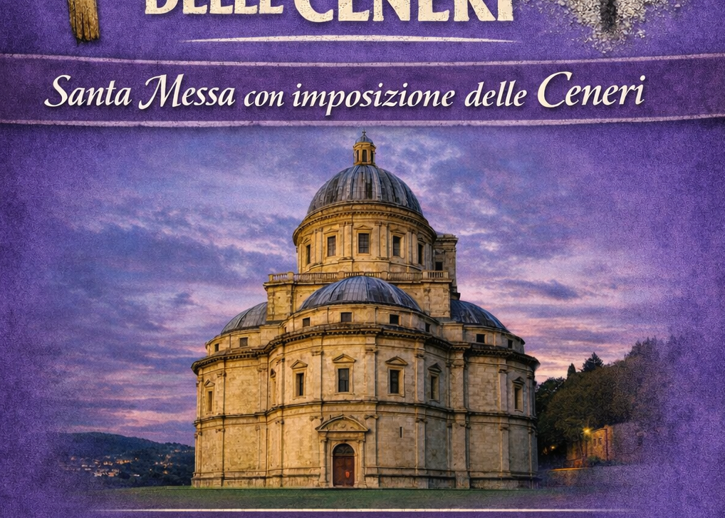 Rito dell'imposizione delle ceneri  - Todi 18 Febbraio 2026 -  Ore 18:00 - Tempio di Santa Maria della Consolazione, Todi