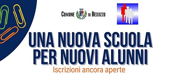 Una nuova scuola per nuovi alunni: sono ancora aperte le iscrizioni alla scuola primaria e secondaria di primo grado di Besozzo