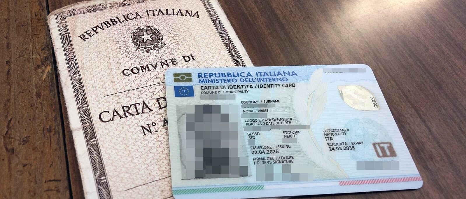 Dal 3 agosto 2026 le carte d'identità CARTACEE NON saranno più valide.
