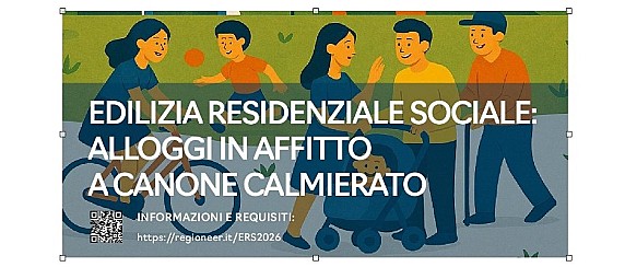 Raccolta di manifestazione di interesse per alloggi ERS (Edilizia Residenziale Sociale) in affitto a canone calmierato