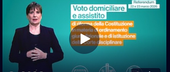 Spot informativi: voto domiciliare e assistito