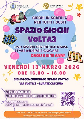 Spazio giochi Volta 3 13.03.26