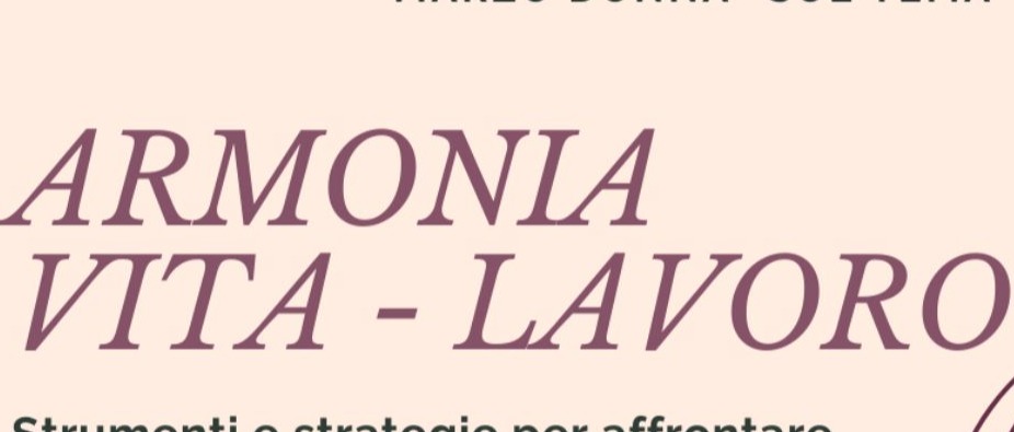 Armonia vita-lavoro