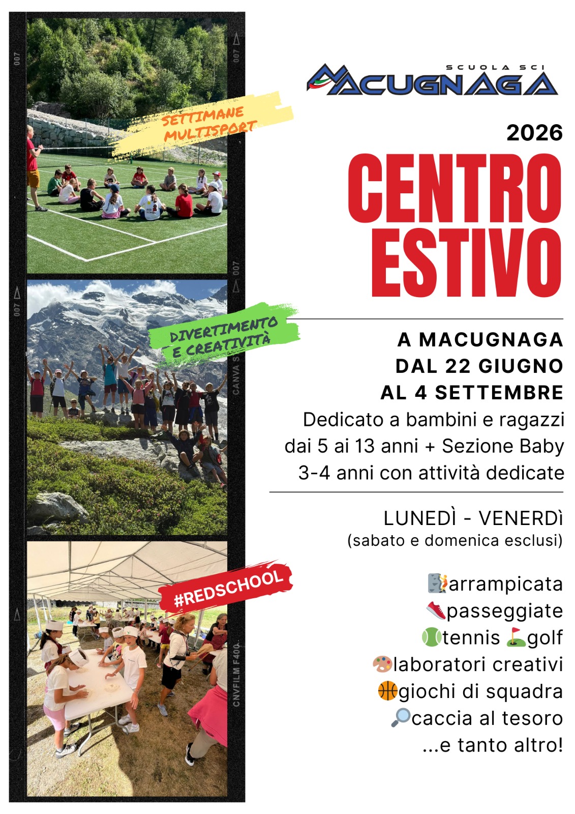 Centro Estivo Scuola Sci 2026