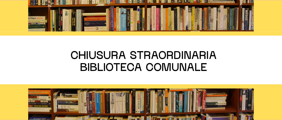 Chiusura straordinaria della biblioteca comunale