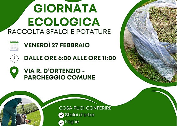 Giornata ecologica raccolta sfalci e potature