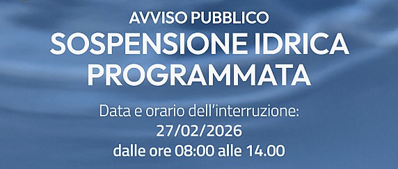 ACEA – Sospensione idrica programmata