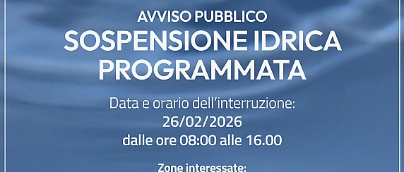 ACEA – Sospensione idrica programmata