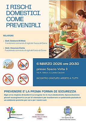 Locandina infortuni domestici 6 marzo